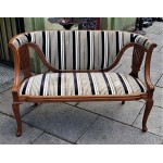 Edwardian Settee Re Covered SOLD
